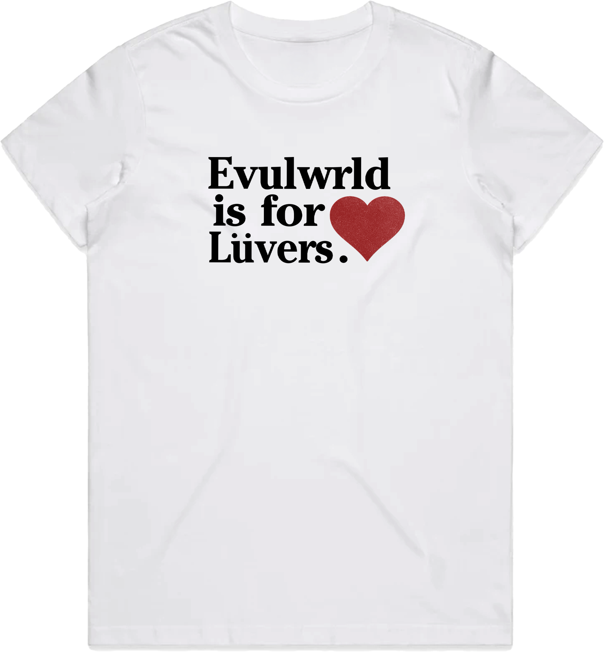 Evul Luvers (WHT) T-shirt